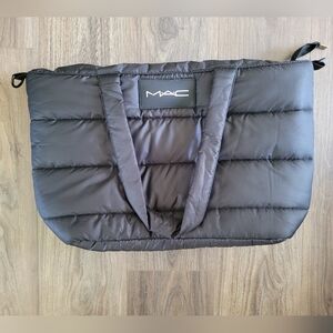MAC Cosmetics Black Quilted Bag
